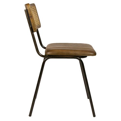 KJ JENSEN Brown industrial Upholstered indoor chair